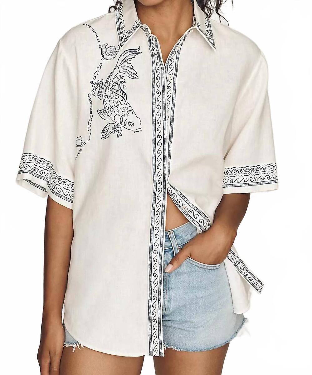NEW ALEMAIS lucky shirt in ivory